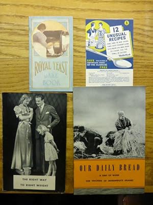 4 pamphlets on Baking and Breads - circa 1930s to 1940s