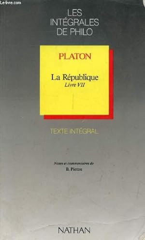 Image du vendeur pour PLATON, LA REPUBLIQUE, LIVRE VII mis en vente par Le-Livre