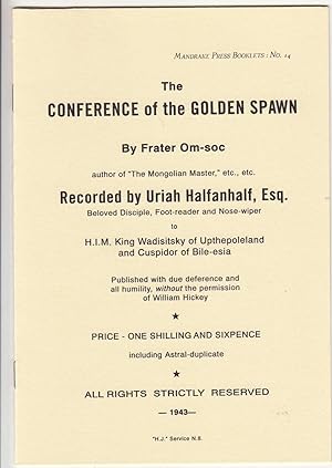 Seller image for The Conference of The Golden Spawn | Mandrake Press Booklets no 14 for sale by *bibliosophy*
