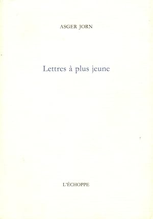 Bild des Verkufers fr Lettres  plus jeune. zum Verkauf von Rdner Versandantiquariat