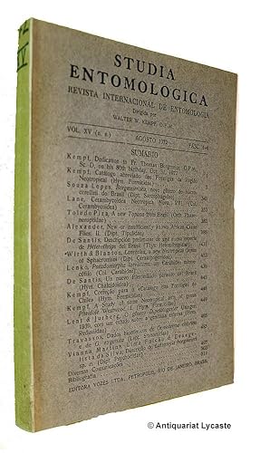 Image du vendeur pour Studia Entomologica. Revista International de Entomologia. Vol. XV (n. s.). mis en vente par Antiquariat Lycaste