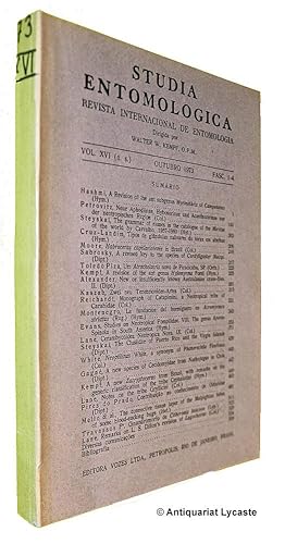 Image du vendeur pour Studia Entomologica. Revista International de Entomologia. Vol. XVI (n. s.). mis en vente par Antiquariat Lycaste