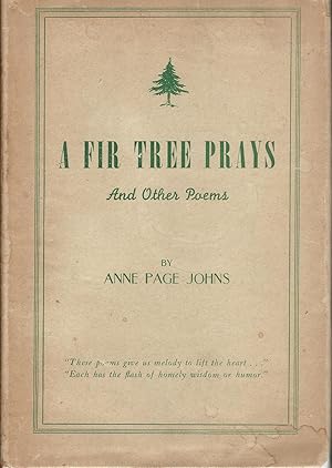 Image du vendeur pour A Fir Tree Prays and Other Poems. mis en vente par Deeside Books