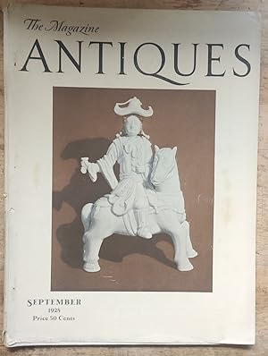 Seller image for The Magazine Antiques September 1928 Vol.XIV No.3 for sale by Shore Books