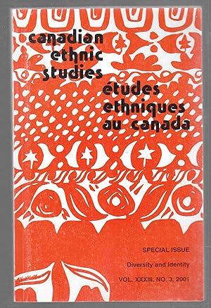 Image du vendeur pour Canadian Ethnic Studies-Special Issue-Diversity and Identity-Vol. XXXIII, No. 3, 2001. mis en vente par Riverwash Books (IOBA)