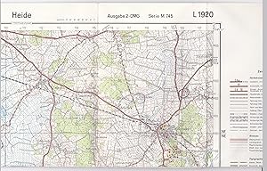 Heide Serie M 745 Ausgabe 2-DMG L 1920 Maßstab 1:50000. Herausgeber: Militärgeographisches Amt. A...