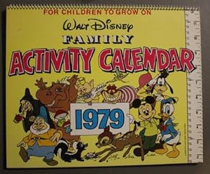 WALT DISNEY FAMILY ACTIVITY CALENDAR - For Children to Grow On. 1979 WALL CALENDAR.