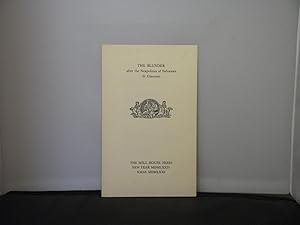 The Blunder after the Neapolitan of Salvatore di Giacomo, The Mill House Press, New Year 1972 and...