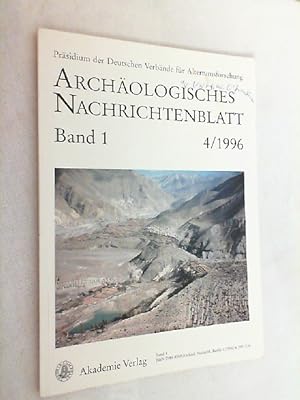 Archäologisches Nachrichtenblatt. Band 1 - Heft 4. 1996.