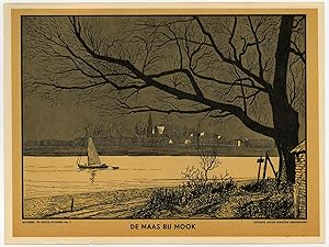 Antique Print-MAAS-MOOK-LIMBURG-Reuder-1955