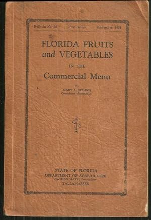 Seller image for FLORIDA FRUITS AND VEGETABLES IN THE COMMERCIAL MENU for sale by Gibson's Books