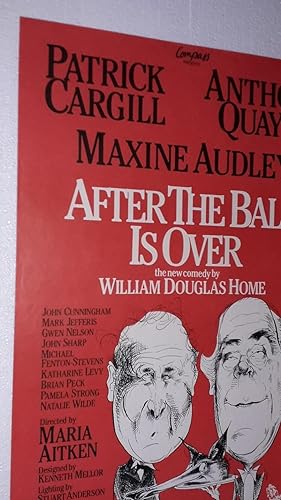 Seller image for Original Vintage Theatre Poster From The Old Vic Theatre, Waterloo Road, London Advertising | After The Ball Is Over for sale by Little Stour Books PBFA Member
