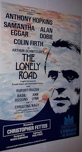 Seller image for Original Vintage Theatre Poster From The Old Vic Theatre, Waterloo Road, London Advertising | The Lonely Road for sale by Little Stour Books PBFA Member