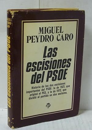 Imagen del vendedor de LAS ESCISIONES DEL PSOE Y LOS INTENTOS DE REFUNDICION a la venta por LIBRERIA  SANZ