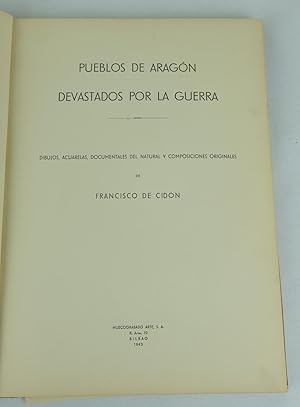 Imagen del vendedor de Pueblos de Aragn devastados por la guerra a la venta por Antigedades Argar