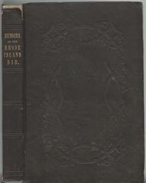 Seller image for Memoirs of the Rhode-Island Bar for sale by Lavendier Books