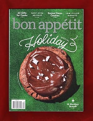 Bild des Verkufers fr Bon Apptit - December 2017 - January 2018. Holiday Special Issue. 62 Gits for Cooks; Best-Ever Brisket; Easy Xmas Cookies; Jam-Filled Donuts; Monkey Bread; Multi-Course Filipino-American Christmas Dinner zum Verkauf von Singularity Rare & Fine