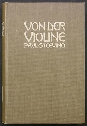 Imagen del vendedor de Von der Violine. a la venta por Antiquariat Rainer Schlicht