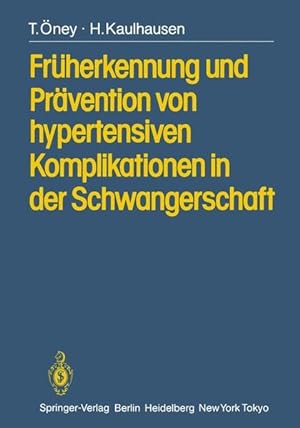 Seller image for Frherkennung und Prvention von hypertensiven Komplikationen in der Schwangerschaft for sale by Roland Antiquariat UG haftungsbeschrnkt