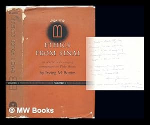 Immagine del venditore per Ethics from Sinai : an eclectic, wide-ranging commentary on Pirke Avoth / adapted by David M. Hausdorff ; edited by Shubert Spero and Charles Wengrov: Volume 1 venduto da MW Books Ltd.