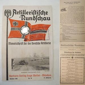 Immagine del venditore per Artilleristische Rundschau. Monatsschrift fr die Deutsche Artillerie * Heft Nr. 10 Oktober 1943, 15. Jahrgang venduto da Galerie fr gegenstndliche Kunst