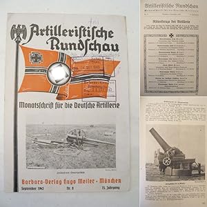 Immagine del venditore per Artilleristische Rundschau. Monatsschrift fr die Deutsche Artillerie * Heft Nr. 9 September 1943, 15. Jahrgang venduto da Galerie fr gegenstndliche Kunst