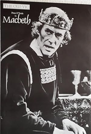 Imagen del vendedor de Original Vintage Theatre Poster From The Old Vic Theatre, Waterloo Road, London Advertising | Macbeth a la venta por Little Stour Books PBFA Member