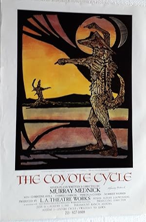 Seller image for Original Vintage Theatre Poster From L. A. Theatre Works | Padua Hills Playwrights' Workshop / Festival Advertising | The Coyote Cycle - Seven Plays [Signed] for sale by Little Stour Books PBFA Member