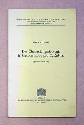 Die Überredungsstrategien von Ciceros Rede pro C. Rabirio (perduellionis reo).