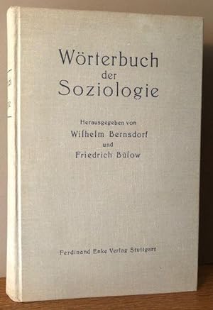 Image du vendeur pour Wrterbuch der Soziologie. mis en vente par Antiquariat Lohmann