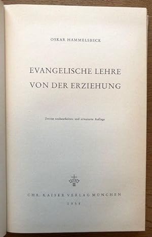 Seller image for Evangelische Lehre von der Erziehung. for sale by Antiquariat Lohmann