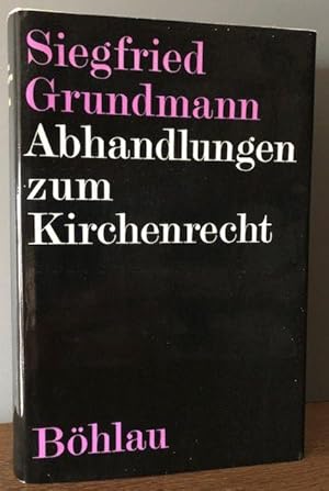 Bild des Verkufers fr Abhandlungen zum Kirchenrecht. zum Verkauf von Antiquariat Lohmann