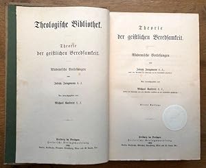 Immagine del venditore per Theorie der geistlichen Beredsamkeit. Academische Vorlesungen. Neu hersg. v. Michael Gatterer S.J. venduto da Antiquariat Lohmann