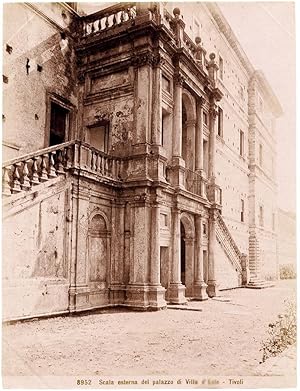 Tivoli Rome Villa D'Este Large albumen photo 1880c Roma Romualdo Moscioni