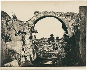Siracusa Sicily amphitheater Large original gelatin silver photo 1900c Melendez
