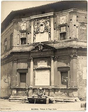 Rome Palazzo di Papa Giulio Gelatin silver print Rome 1900c. Photo Alinari