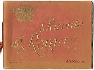 Book Album vintage Rome Italy 48 large views Heliogravures 1910c Roma XL44