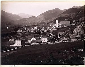 Photograph 14141 Disentis Swiss Alps Switzerland Vintage albumen photo 1890c G. Sommer L115