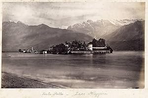 Lot five albumen photos front-back Lake Maggiore Baveno & St Gothard 1870c XL88