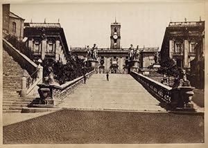 Rome Campidoglio Roma Small original albumen photo 1870c