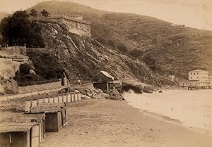 Spezia or Viareggio Riviera ligure Sea Vintage photo 1890c Tempestini 248