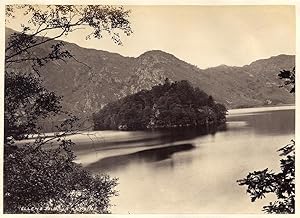 Loch Katrine Ellen's Isle Scotland Vintage albumen photo G. W. Wilson 1865c L280