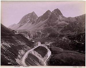 Photograph Albula Pass Weisenstein Weissenstein Large albumen photo G. Sommer 1890c L336