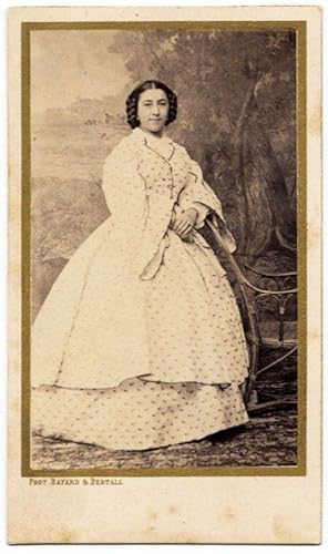 Carte de visite Paris Woman not identified 1860c Photo Bayard & Bertall Nice portrait