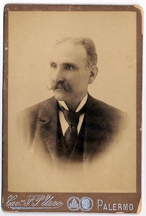 Cabinet Palermo portrait of a gentleman unidentified Photo Uzzo 1880c S714