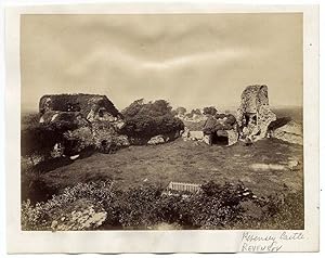 Pevensey Castle England Vintage albumen photo 1865c L524