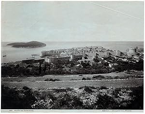 Dubrovnik or Ragusa Croatia Panorama Large original albumen photo 1900c XL212