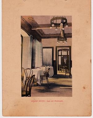 Inside the Grand Hotel Ala di Stura Mountain Alps Turin Heliogravure 1910c L492