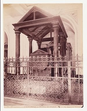 Seller image for Original albumen photo Palermo Cathedral Tomb of Henry VI 1880c G.Incorpora L384 for sale by Libreria Lanterna Magica