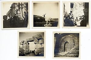 Siracusa Sicily and surroundings Lot five small vintage silver photo 1900c S552